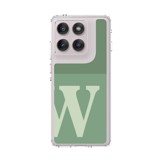 スリムプロテクションケース［ オリジナル - initial two tone - W green ］