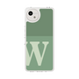 スリムプロテクションケース［ オリジナル - initial two tone - W green ］