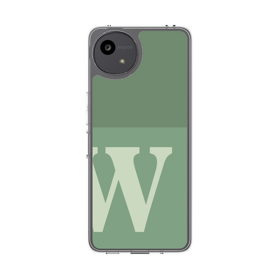 スリムプロテクションケース［ オリジナル - initial two tone - W green ］
