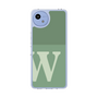 スリムプロテクションケース［ オリジナル - initial two tone - W green ］