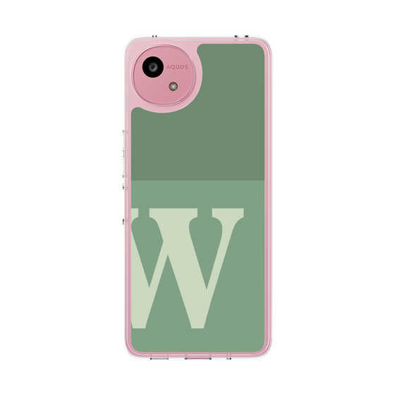 スリムプロテクションケース［ オリジナル - initial two tone - W green ］