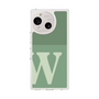 スリムプロテクションケース［ オリジナル - initial two tone - W green ］