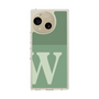 スリムプロテクションケース［ オリジナル - initial two tone - W green ］