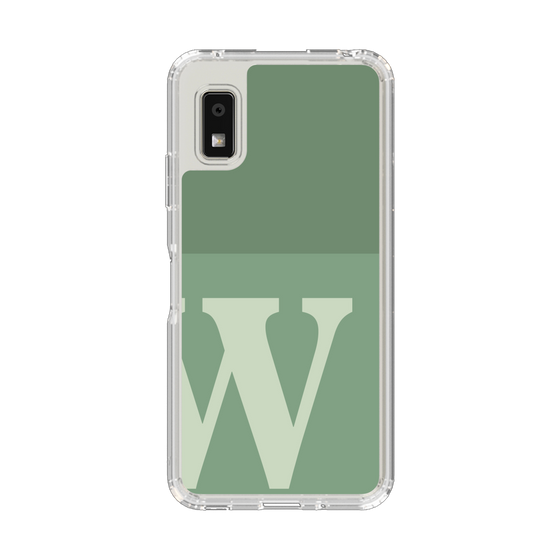 スリムプロテクションケース［ オリジナル - initial two tone - W green ］