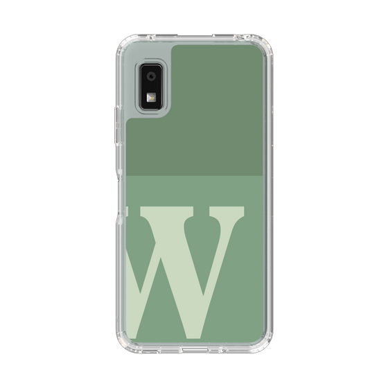 スリムプロテクションケース［ オリジナル - initial two tone - W green ］