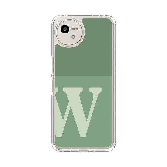 スリムプロテクションケース［ オリジナル - initial two tone - W green ］