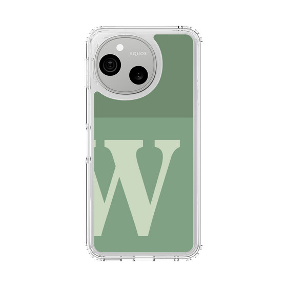 スリムプロテクションケース［ オリジナル - initial two tone - W green ］
