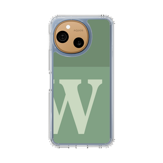 スリムプロテクションケース［ オリジナル - initial two tone - W green ］