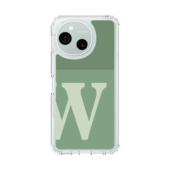 スリムプロテクションケース［ オリジナル - initial two tone - W green ］