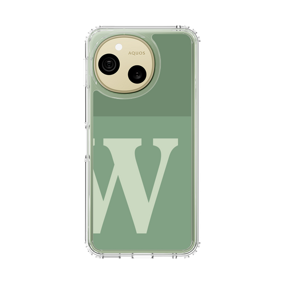 スリムプロテクションケース［ オリジナル - initial two tone - W green ］