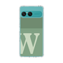 スリムプロテクションケース［ オリジナル - initial two tone - W green ］