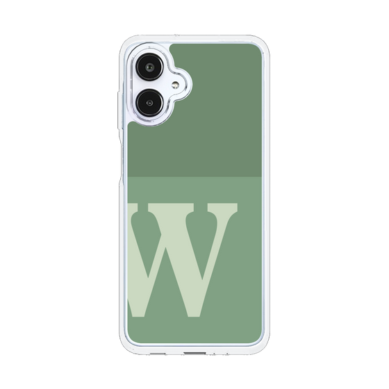 スリムプロテクションケース［ オリジナル - initial two tone - W green ］