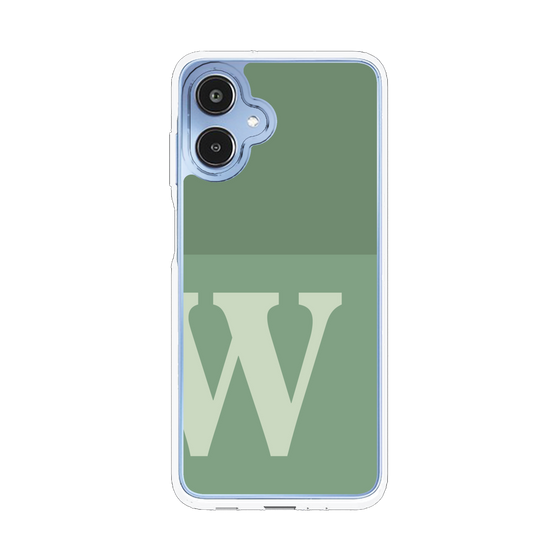スリムプロテクションケース［ オリジナル - initial two tone - W green ］