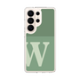 スリムプロテクションケース［ オリジナル - initial two tone - W green ］