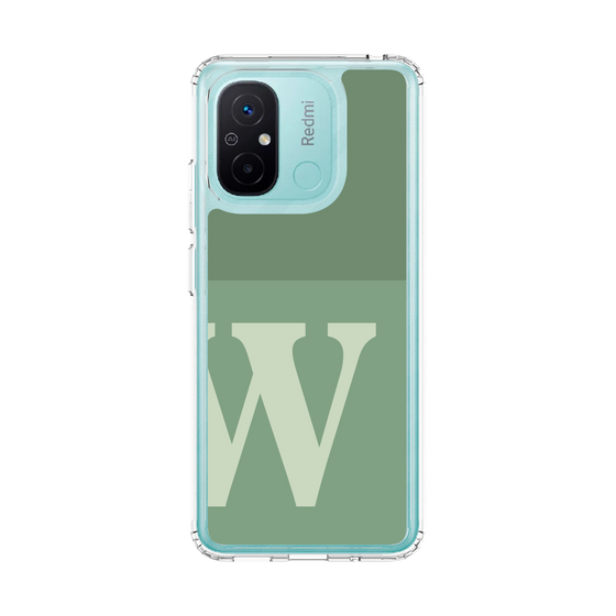 スリムプロテクションケース［ オリジナル - initial two tone - W green ］
