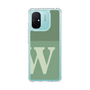 スリムプロテクションケース［ オリジナル - initial two tone - W green ］
