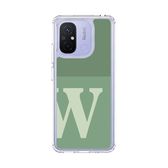 スリムプロテクションケース［ オリジナル - initial two tone - W green ］