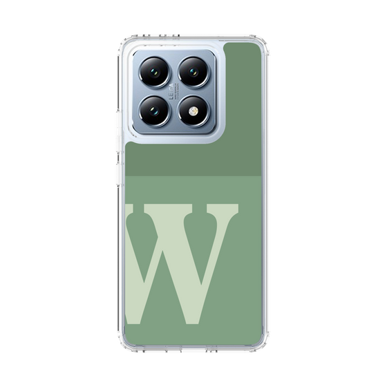 スリムプロテクションケース［ オリジナル - initial two tone - W green ］
