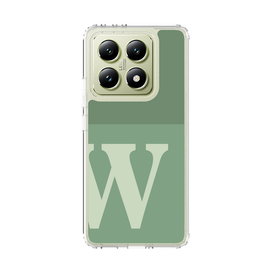 スリムプロテクションケース［ オリジナル - initial two tone - W green ］