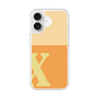 スリムプロテクションケース［ オリジナル - initial two tone - X orange ］