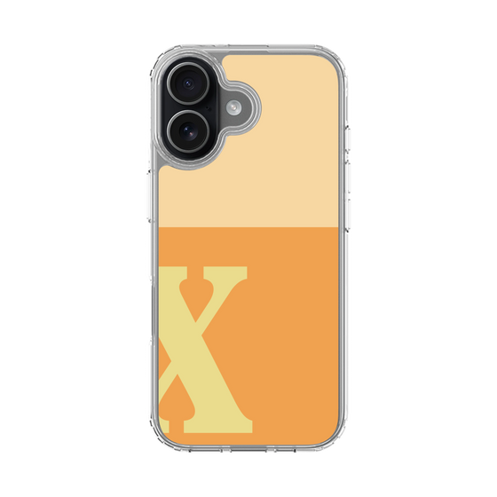 スリムプロテクションケース［ オリジナル - initial two tone - X orange ］