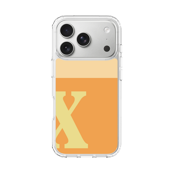 スリムプロテクションケース［ オリジナル - initial two tone - X orange ］