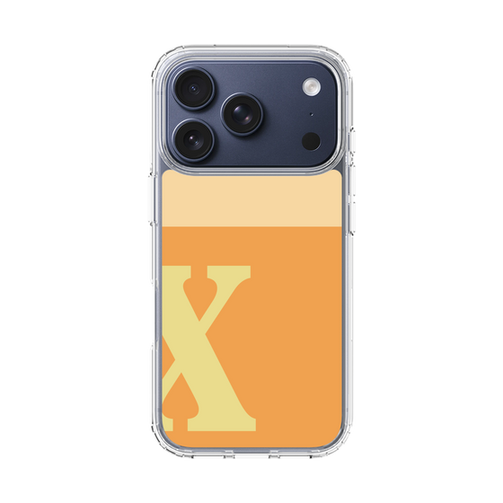 スリムプロテクションケース［ オリジナル - initial two tone - X orange ］
