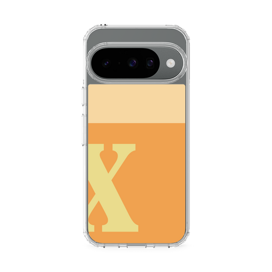 スリムプロテクションケース［ オリジナル - initial two tone - X orange ］