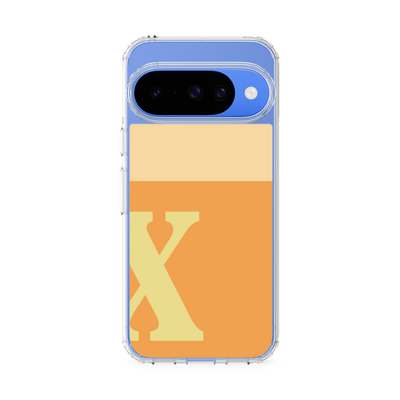 スリムプロテクションケース［ オリジナル - initial two tone - X orange ］