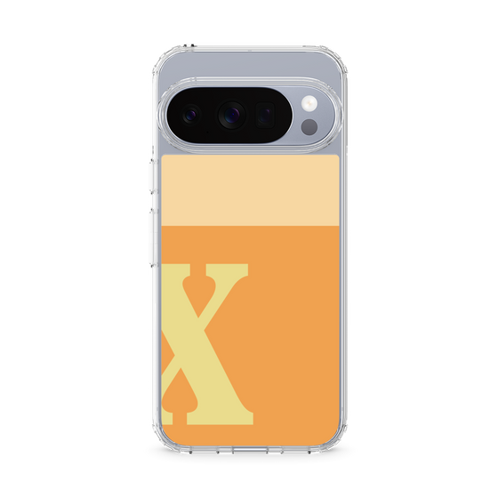 スリムプロテクションケース［ オリジナル - initial two tone - X orange ］