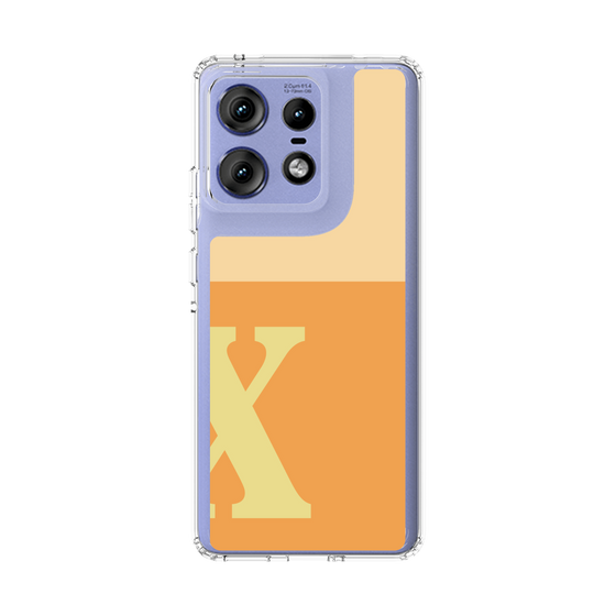 スリムプロテクションケース［ オリジナル - initial two tone - X orange ］