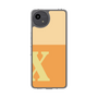 スリムプロテクションケース［ オリジナル - initial two tone - X orange ］