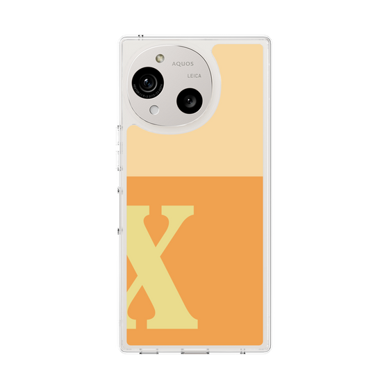 スリムプロテクションケース［ オリジナル - initial two tone - X orange ］