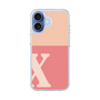 スリムプロテクションケース［ オリジナル - initial two tone - X pink ］