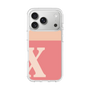 スリムプロテクションケース［ オリジナル - initial two tone - X pink ］