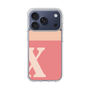 スリムプロテクションケース［ オリジナル - initial two tone - X pink ］
