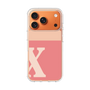 スリムプロテクションケース［ オリジナル - initial two tone - X pink ］