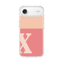 スリムプロテクションケース［ オリジナル - initial two tone - X pink ］
