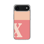 スリムプロテクションケース［ オリジナル - initial two tone - X pink ］