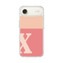 スリムプロテクションケース［ オリジナル - initial two tone - X pink ］