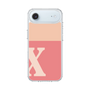 スリムプロテクションケース［ オリジナル - initial two tone - X pink ］