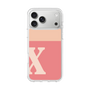 スリムプロテクションケース［ オリジナル - initial two tone - X pink ］