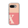 スリムプロテクションケース［ オリジナル - initial two tone - X pink ］