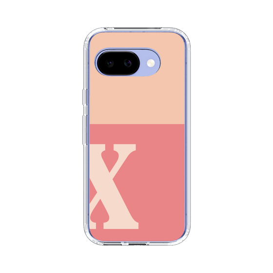 スリムプロテクションケース［ オリジナル - initial two tone - X pink ］