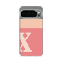 スリムプロテクションケース［ オリジナル - initial two tone - X pink ］