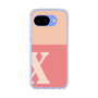 スリムプロテクションケース［ オリジナル - initial two tone - X pink ］