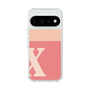 スリムプロテクションケース［ オリジナル - initial two tone - X pink ］