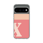 スリムプロテクションケース［ オリジナル - initial two tone - X pink ］