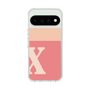 スリムプロテクションケース［ オリジナル - initial two tone - X pink ］