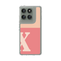 スリムプロテクションケース［ オリジナル - initial two tone - X pink ］